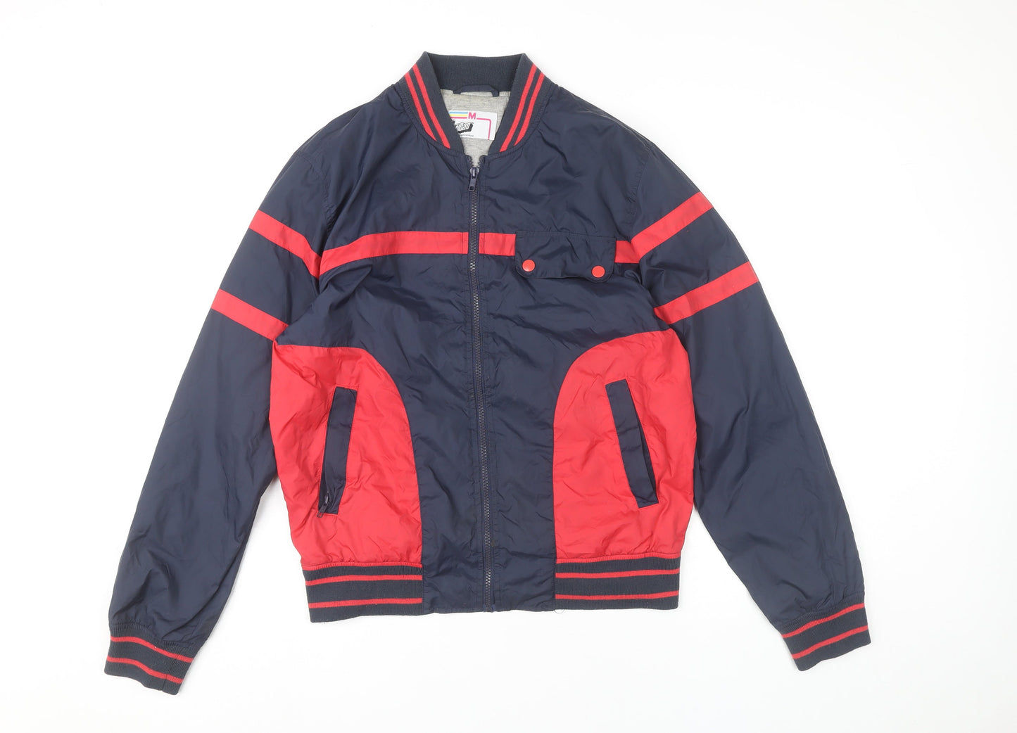 Mens UK Size M Topman Multicoloured Varsity Jacket