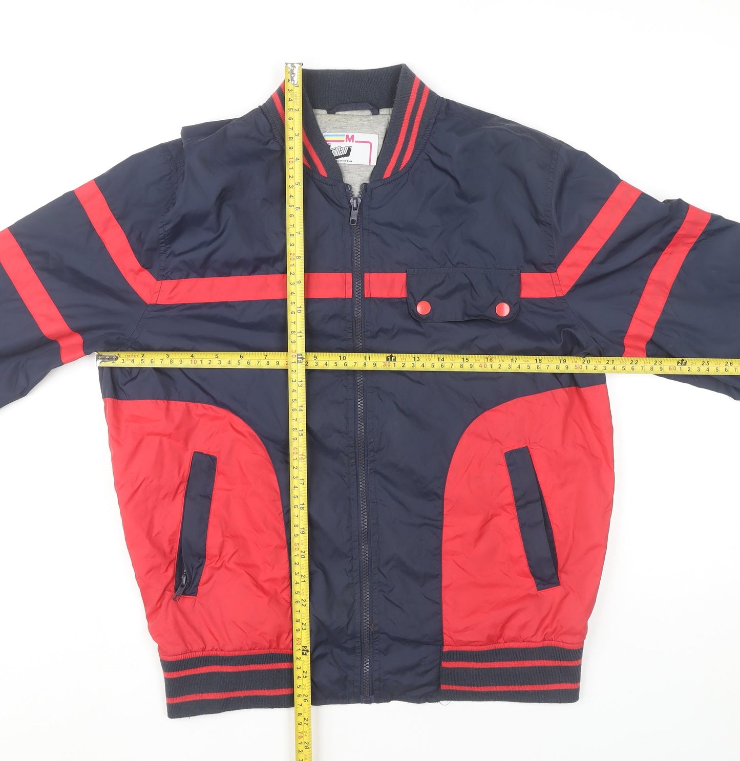Mens UK Size M Topman Multicoloured Varsity Jacket