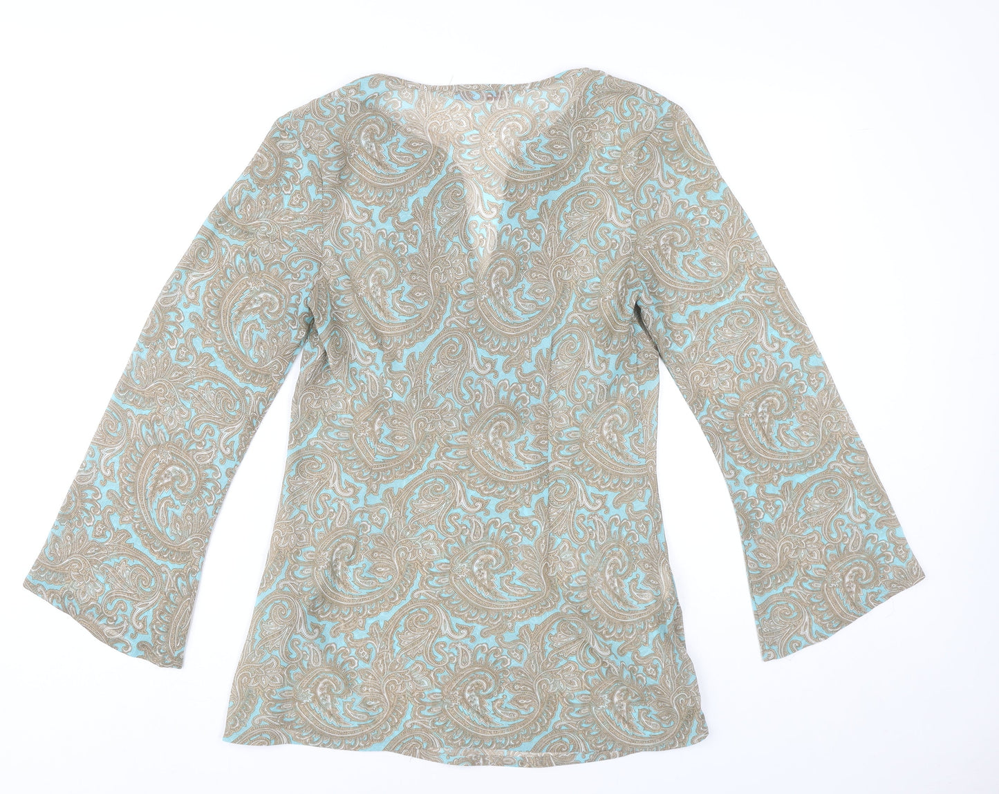 Papaya Women’s Multicoloured Paisley Beaded Tunic Blouse Size 12