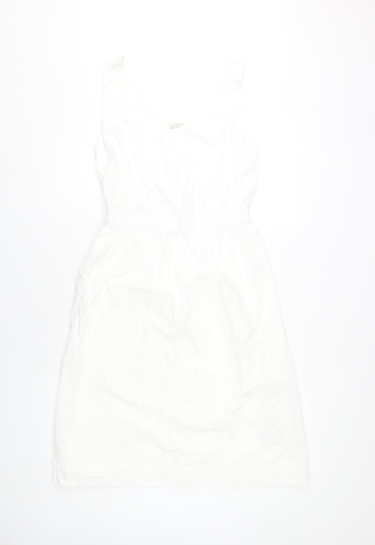 Gap Women’s White XS A-Line Sleeveless Cotton Summer Dress