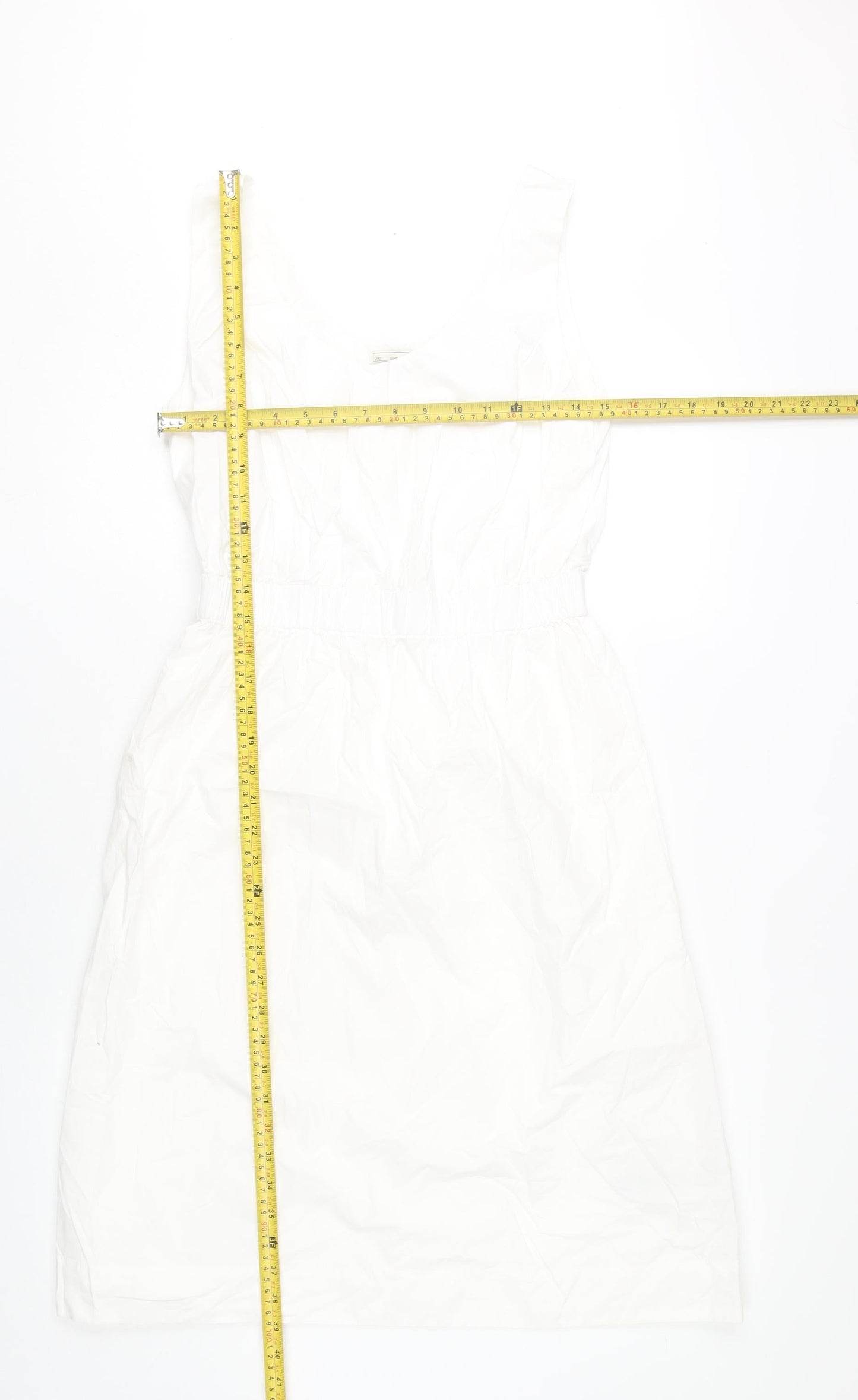 Gap Women’s White XS A-Line Sleeveless Cotton Summer Dress