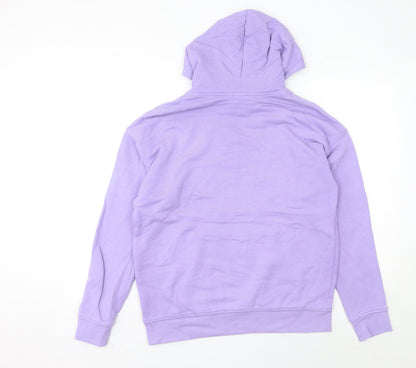 Adidas Women’s Purple Hoodie Size 10 UK Cotton Pullover Casual