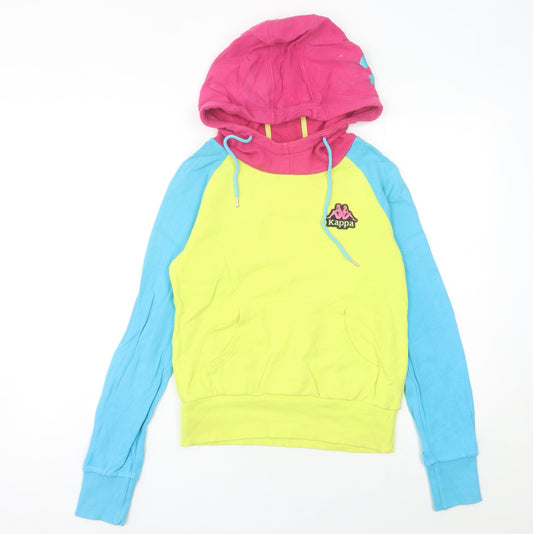 Kappa Womens Multicoloured Hoodie Size 10 Logo Pullover