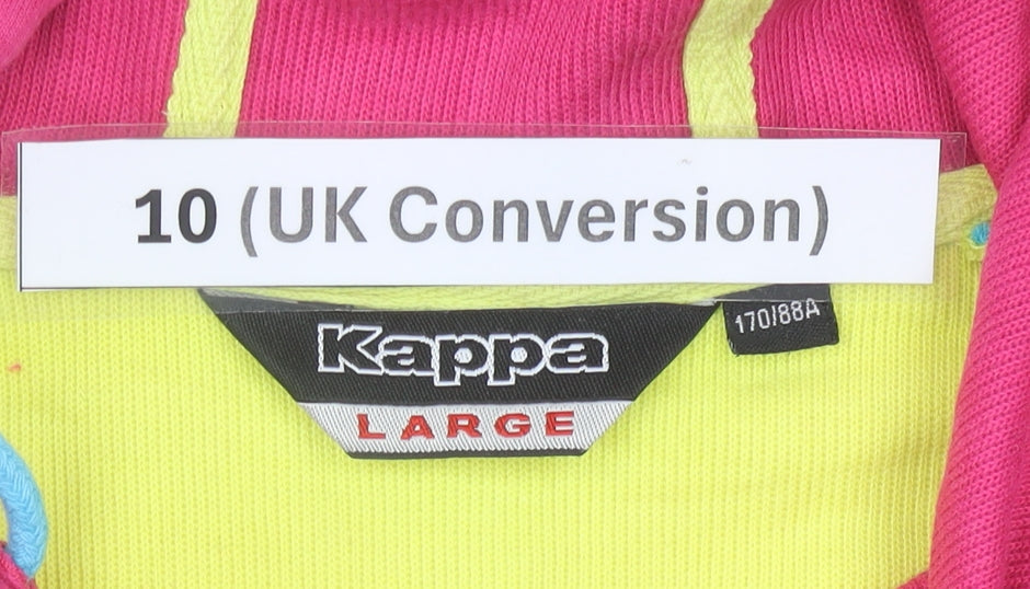 Kappa Womens Multicoloured Hoodie Size 10 Logo Pullover