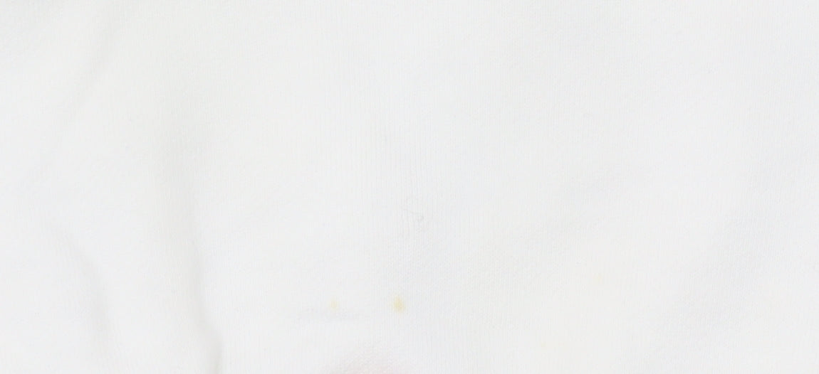 Nike Women White Logo Pullover Sweatshirt Size 4 Regular Fit