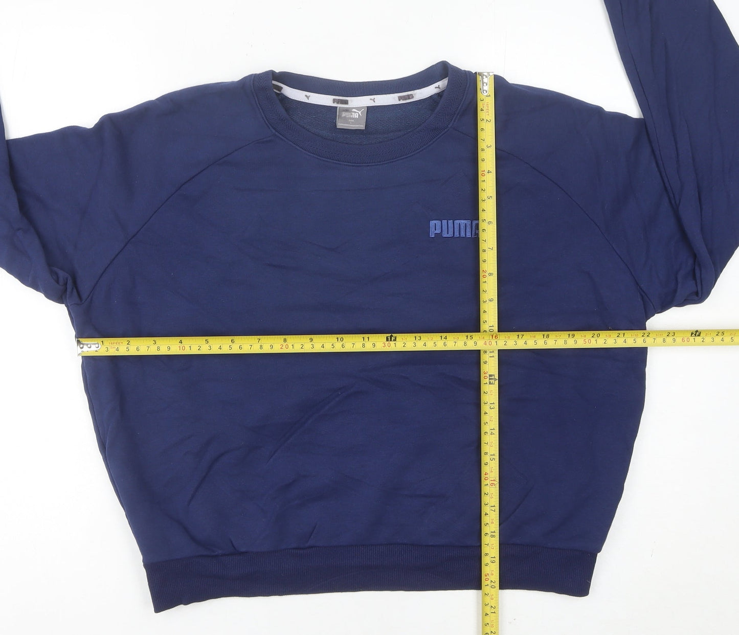 Puma Women’s Blue Sweatshirt UK 10 Crew Neck Long Sleeve Casual