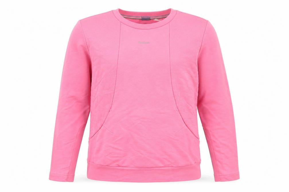Womens UK Size 12 Reebok Pink Pullover Sweatshirt