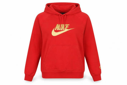 Womens UK Size 6 Nike Red Pullover Hoodie