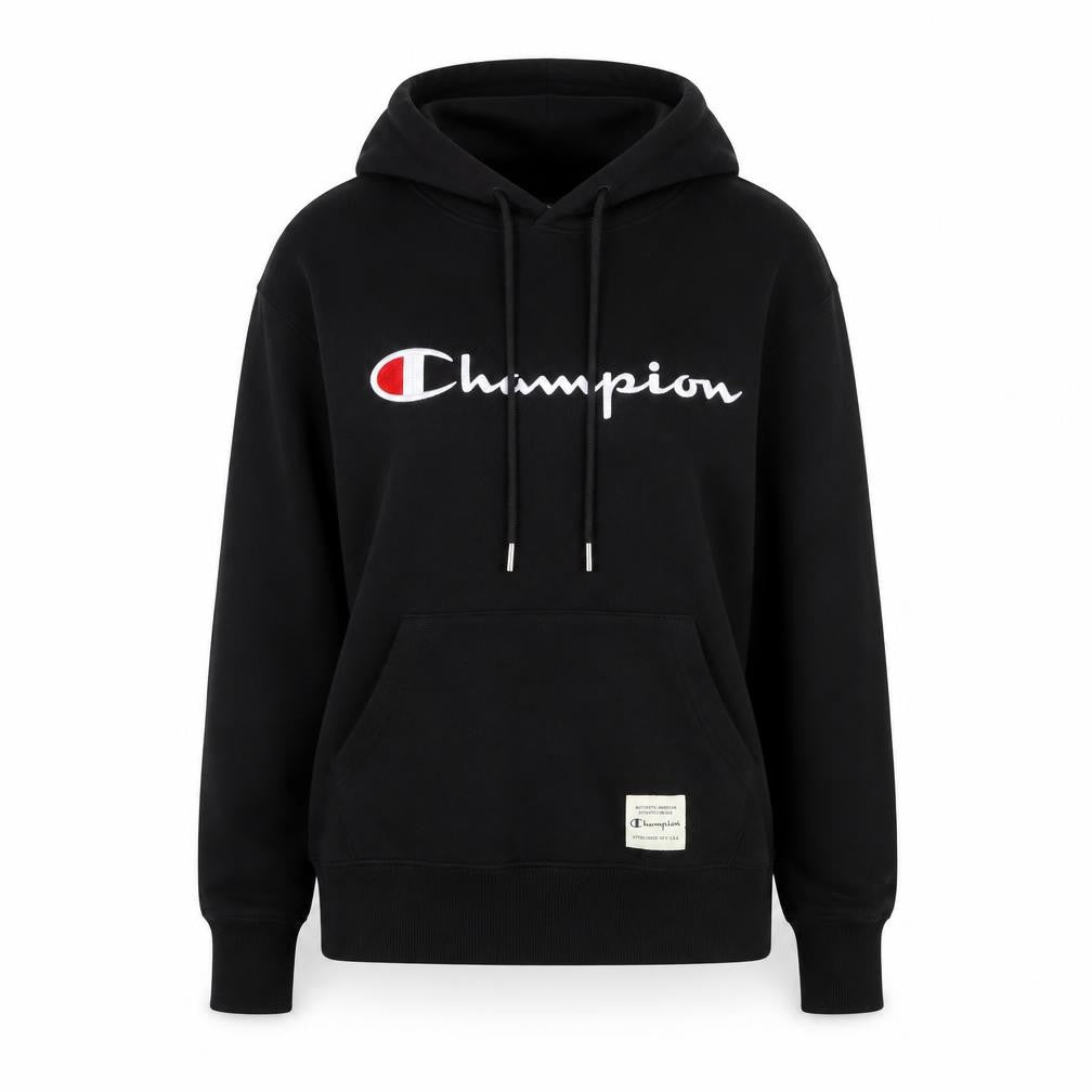 Womens UK Size 8 Champion Black Pullover Hoodie