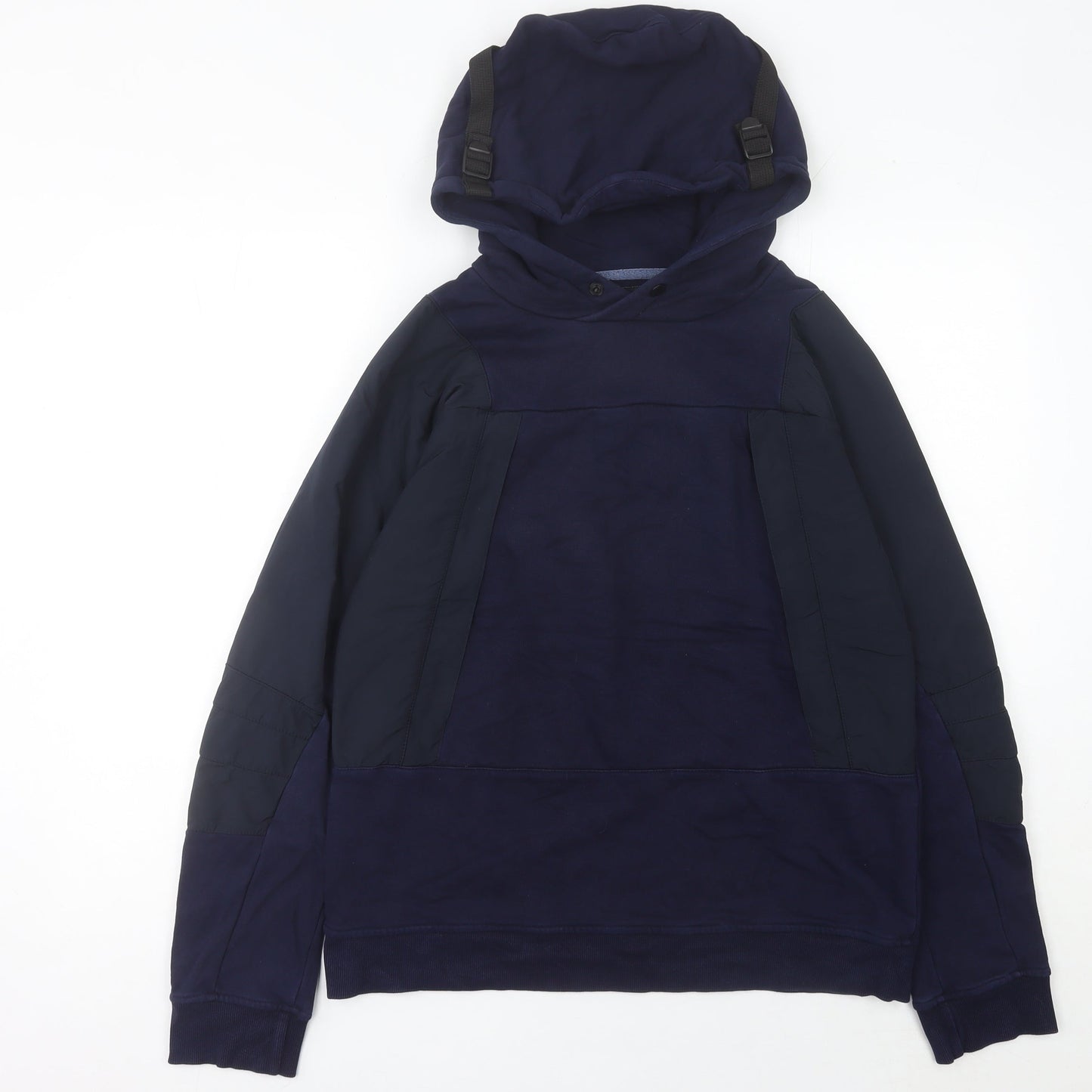 The North Face Mens Blue Pullover Hoodie L Hooded Outdoor Sweatshirt