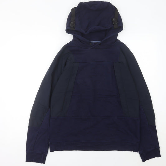 The North Face Mens Blue Pullover Hoodie L Hooded Outdoor Sweatshirt