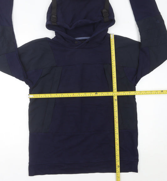 The North Face Mens Blue Pullover Hoodie L Hooded Outdoor Sweatshirt