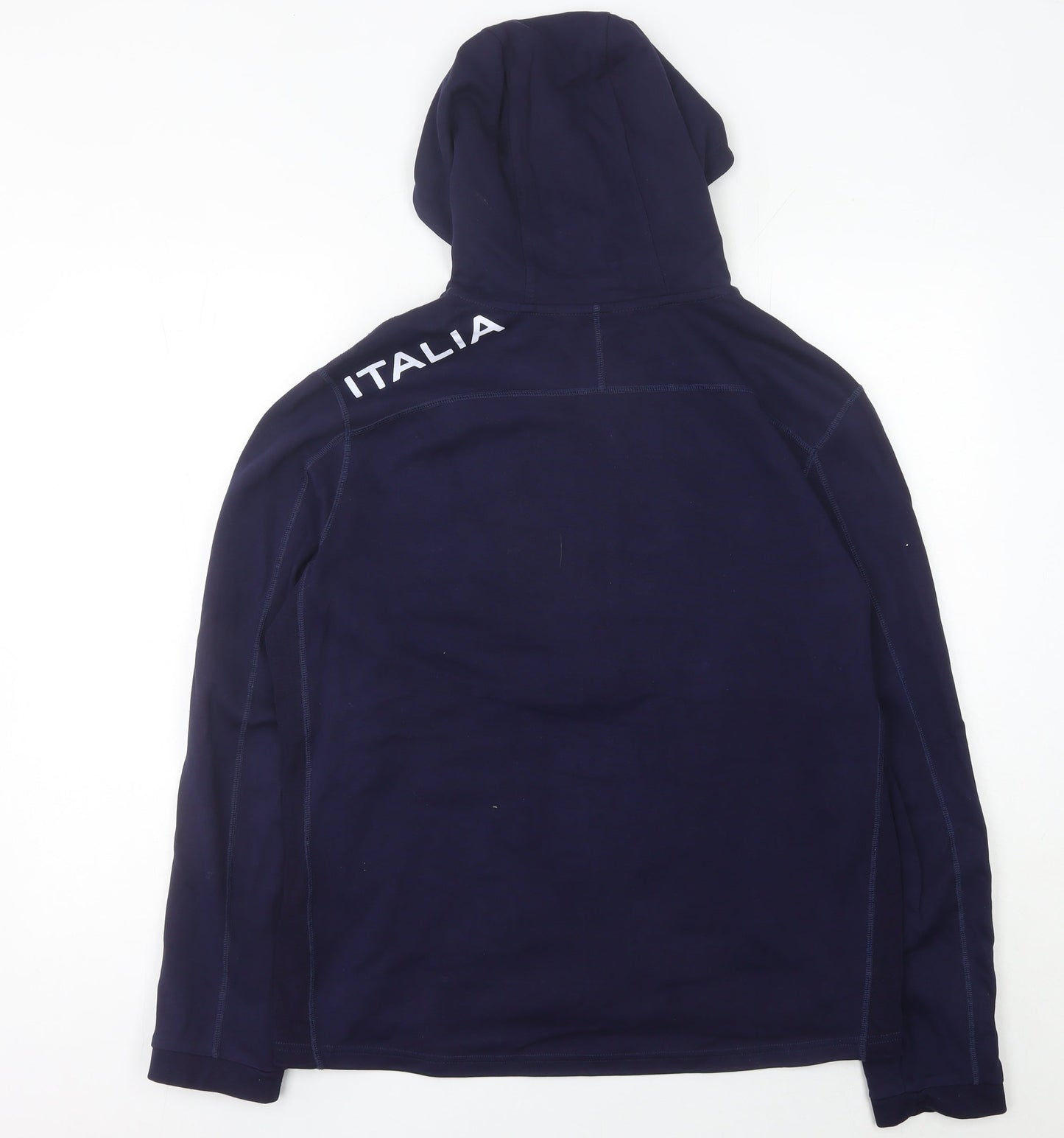 Kappa Mens Blue L Track Jacket Hooded Full Zip Polyester Activewear