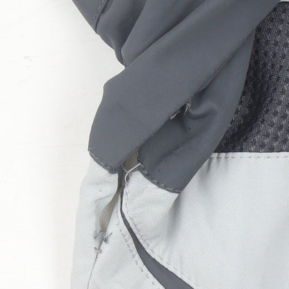 Adidas Men's Grey Track Jacket M Regular Fit Full Zip Sportswear