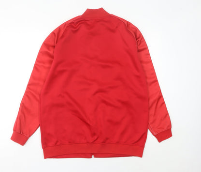 Nike Men’s Red Track Jacket M Football CFA Sports Full Zip