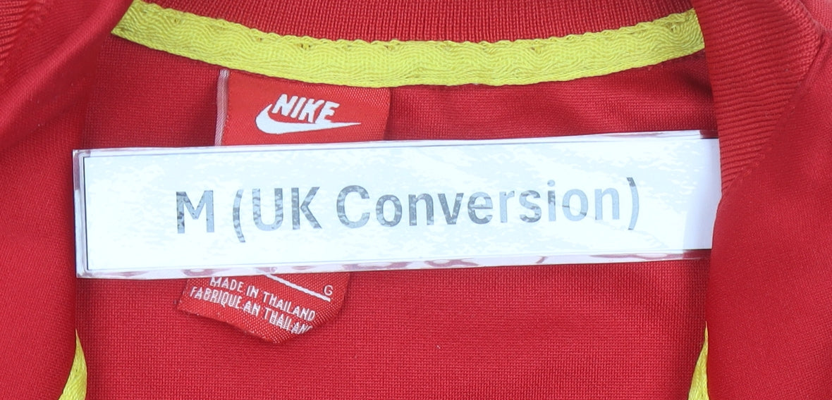 Nike Men’s Red Track Jacket M Football CFA Sports Full Zip