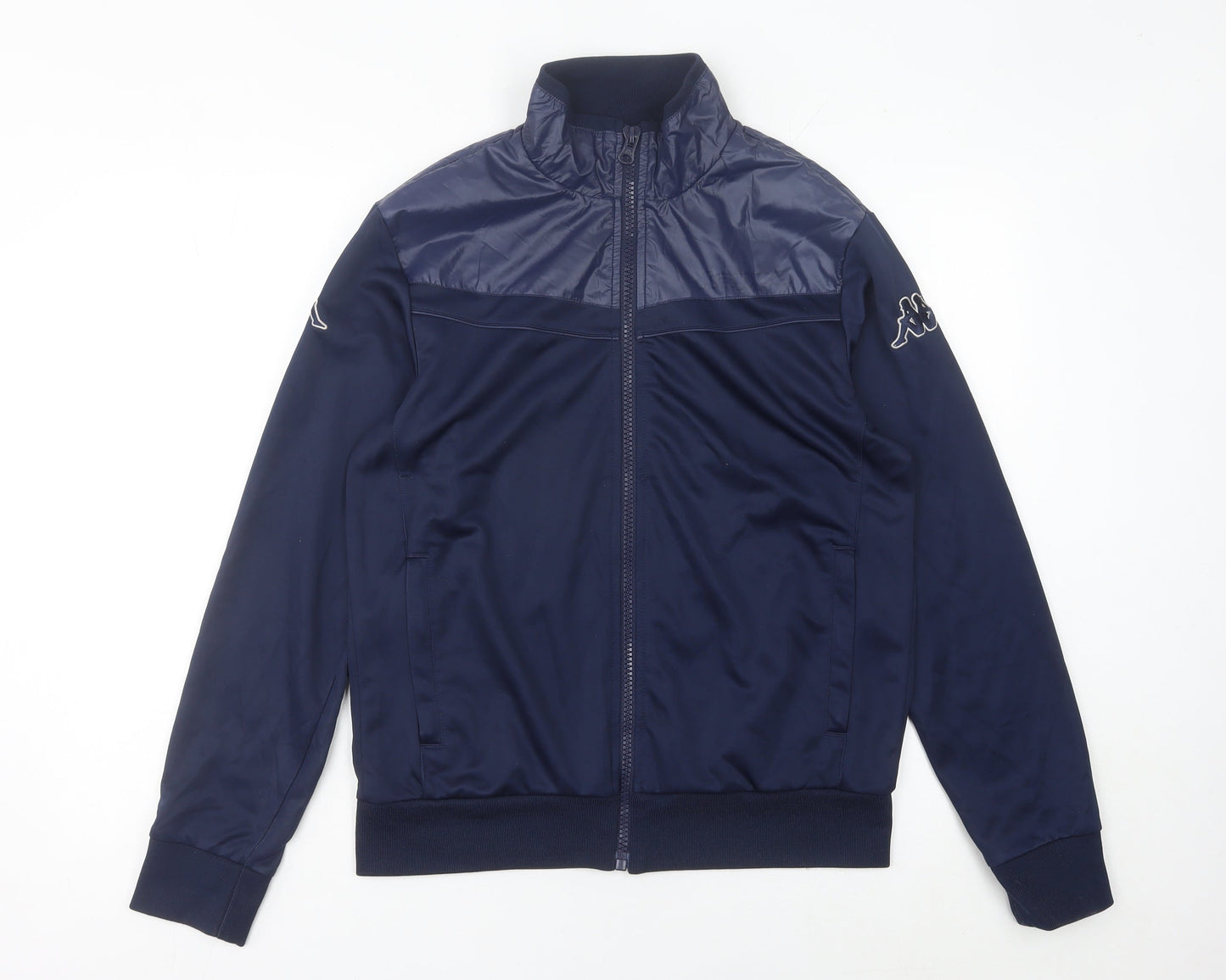 Kappa Men’s Blue Track Jacket Size M Full Zip Lightweight Sportswear