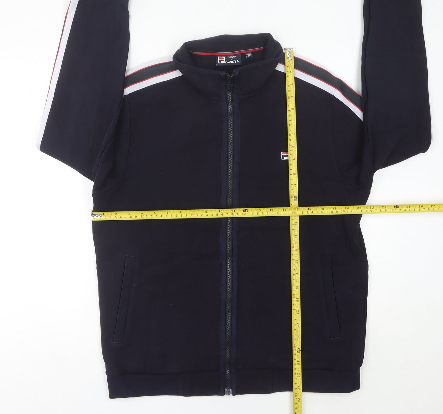 Mens UK Size L FILA Blue Full Zip Sweatshirt