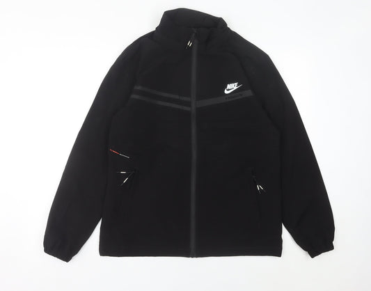 Nike Men’s Black Medium Track Jacket Lightweight Zip Sports
