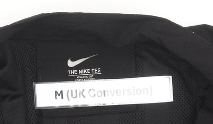Nike Men’s Black Medium Track Jacket Lightweight Zip Sports