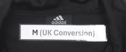 Adidas Men's Black Medium Track Jacket Full Zip Sportswear