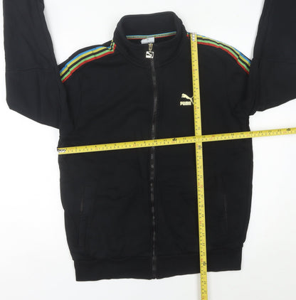 Puma Mens Black Track Jacket M Regular Fit Full Zip Sports