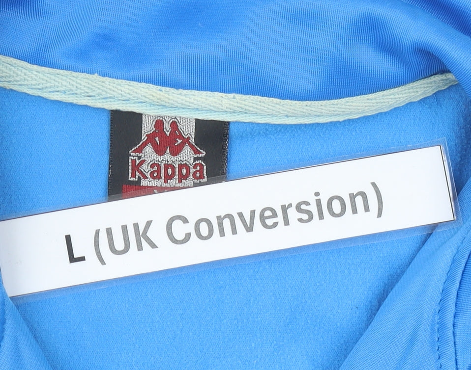 Kappa Men’s Blue Scotland Track Jacket L Full Zip Polyester