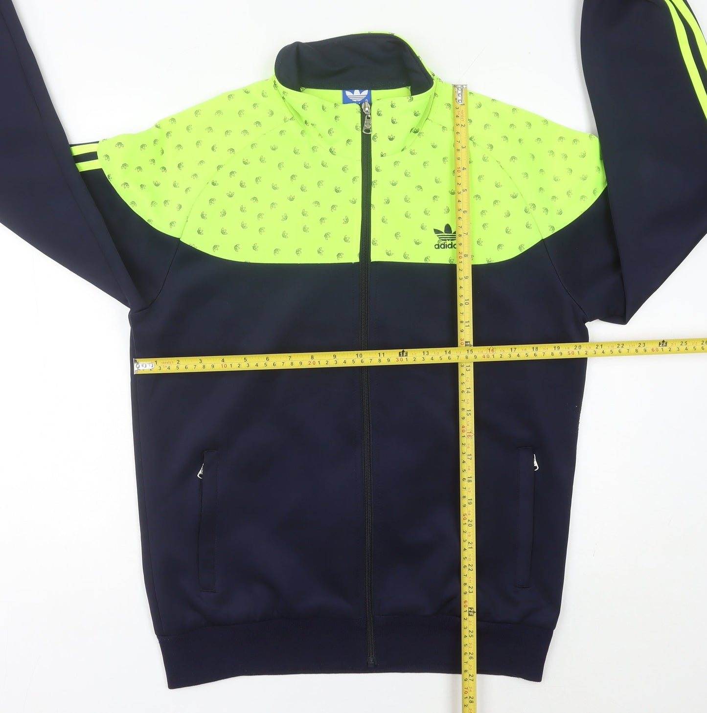 Adidas Mens XL Blue Green Track Jacket Full Zip Sportswear