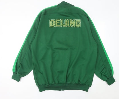 Nike Men's Green 2XL Track Jacket Football Beijing Logo Full Zip