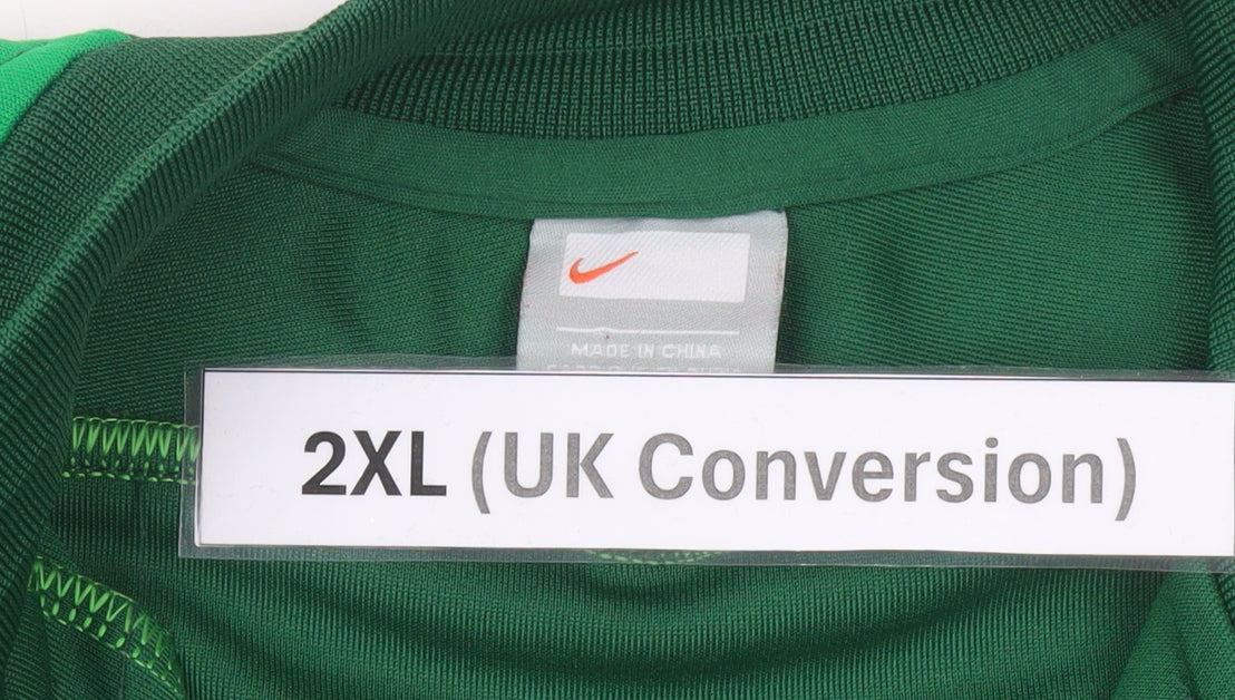 Nike Men's Green 2XL Track Jacket Football Beijing Logo Full Zip