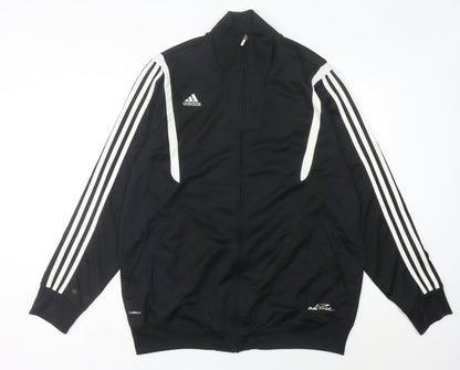 Adidas Men's Black Track Jacket L Full Zip Sportswear