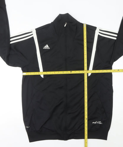 Adidas Men's Black Track Jacket L Full Zip Sportswear
