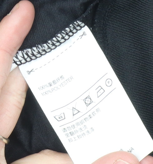 Adidas Men's Black Track Jacket L Full Zip Sportswear