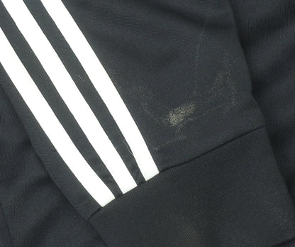 Adidas Men's Black Track Jacket L Full Zip Sportswear