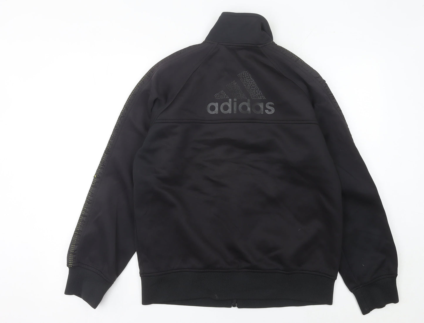 Adidas Men Black M Track Jacket Full Zip Sportswear