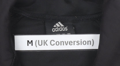 Adidas Men Black M Track Jacket Full Zip Sportswear