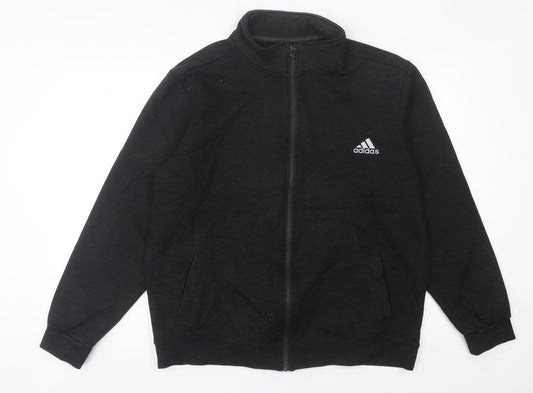 Adidas Mens Black L Track Jacket Full Zip Sportswear