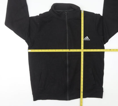 Adidas Mens Black L Track Jacket Full Zip Sportswear