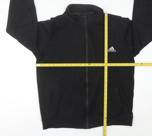 Adidas Mens Black L Track Jacket Full Zip Sportswear