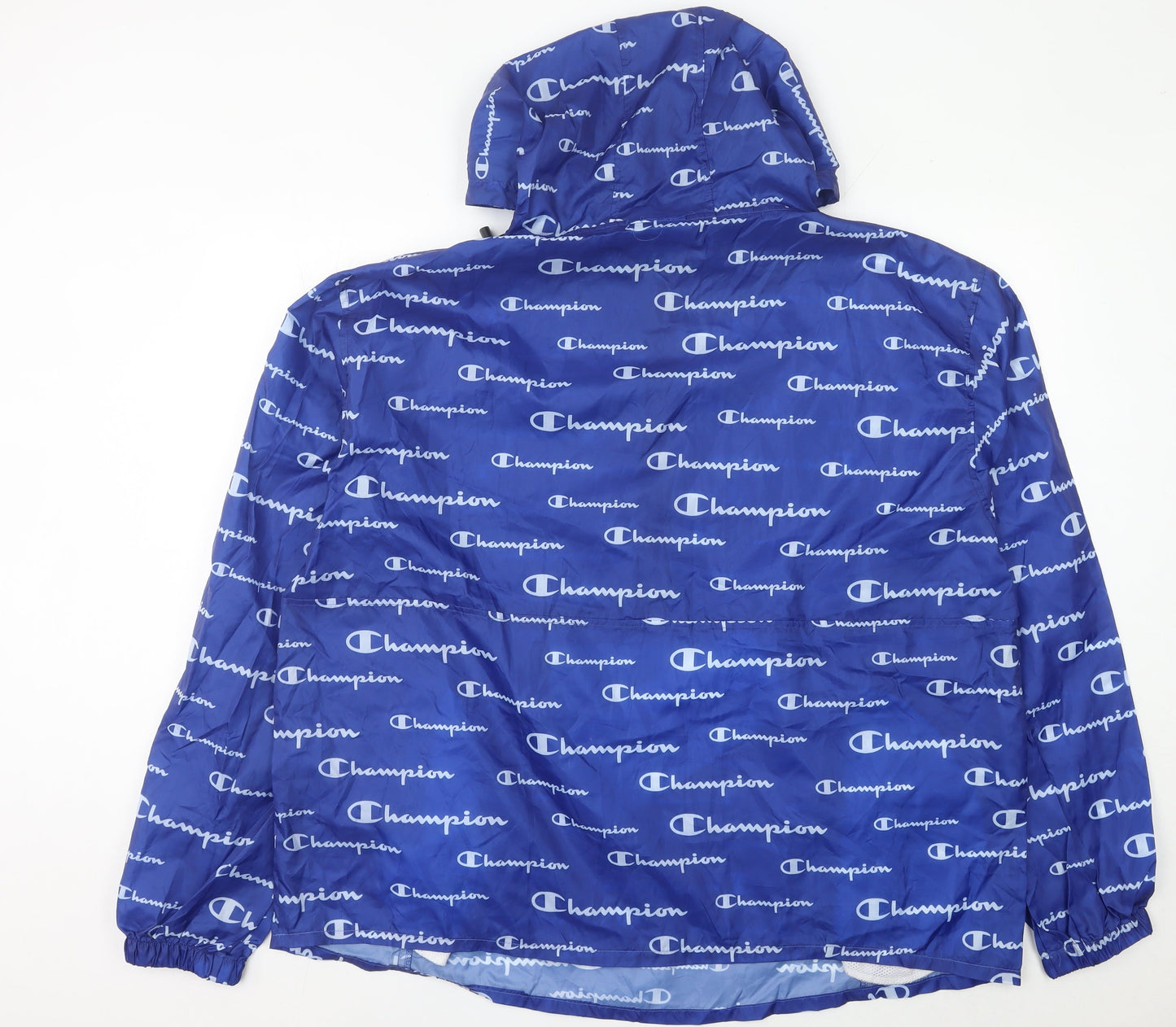 Champion Men’s Blue XL Windbreaker Jacket Hooded Lightweight