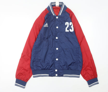 Adidas Mens Blue Red Varsity Jacket M NBA Basketball Cleveland Cavaliers