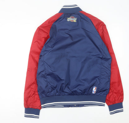 Adidas Mens Blue Red Varsity Jacket M NBA Basketball Cleveland Cavaliers