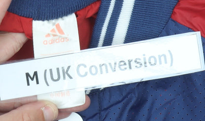 Adidas Mens Blue Red Varsity Jacket M NBA Basketball Cleveland Cavaliers