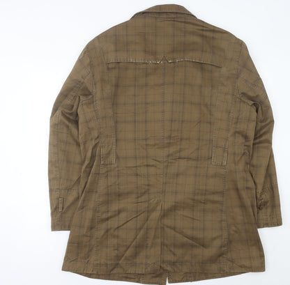 Mens UK Size L Jeep Brown Overcoat