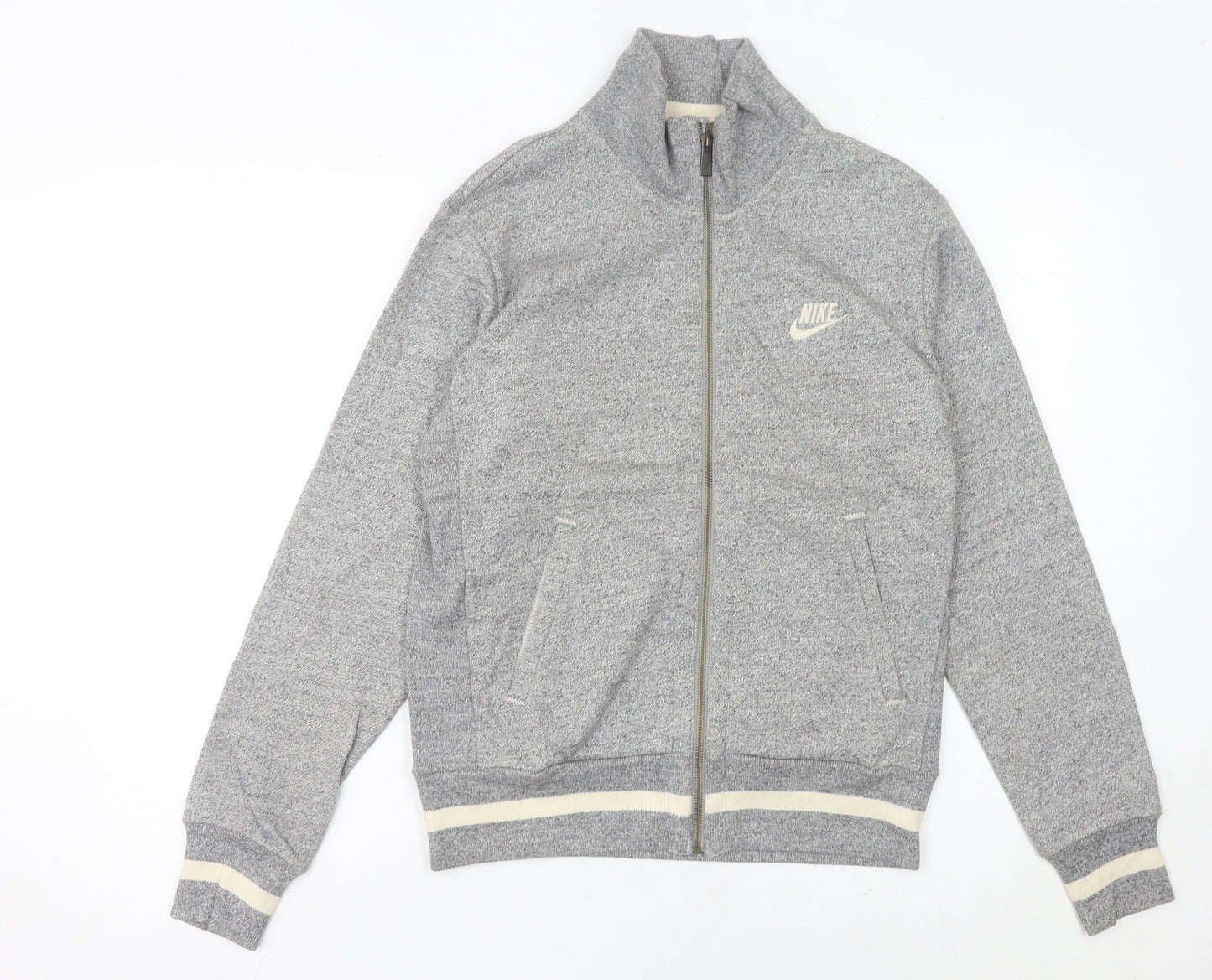 Mens UK Size S Nike Grey Full Zip Sweatshirt