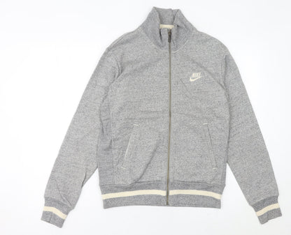 Mens UK Size S Nike Grey Full Zip Sweatshirt