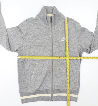 Mens UK Size S Nike Grey Full Zip Sweatshirt