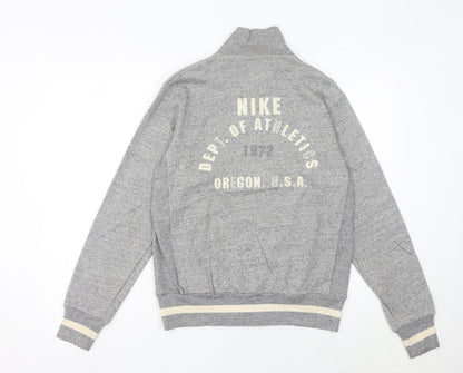Mens UK Size S Nike Grey Full Zip Sweatshirt