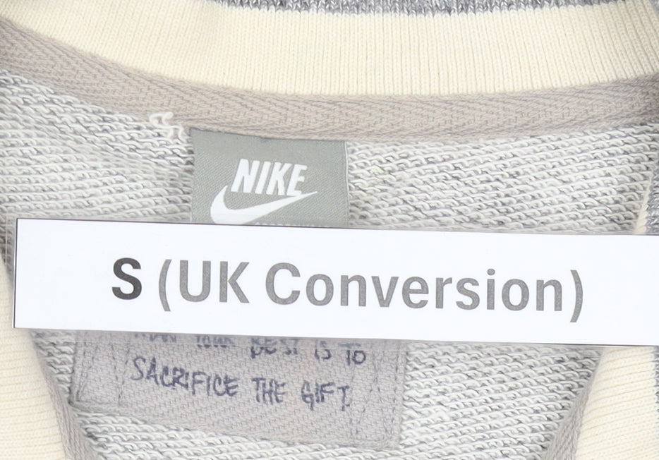 Mens UK Size S Nike Grey Full Zip Sweatshirt