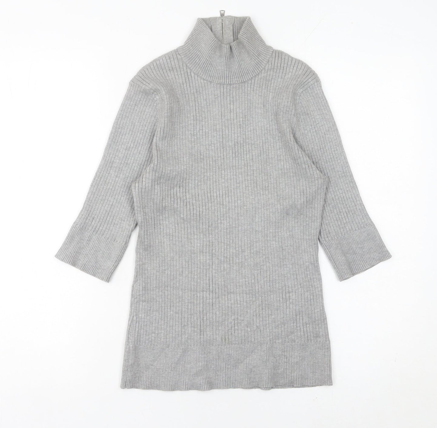 Womens UK Size M DKNY Grey Tunic Jumper